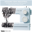 Máquina De Coser LUMINA MILANO Gris Semi Industrial